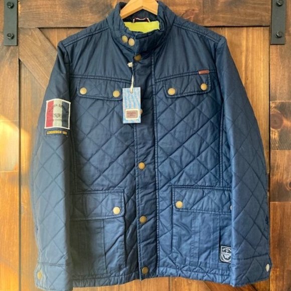 Mens LINDBURGH Bergangs Quilted Jacket (NWT) - Picture 1 of 3